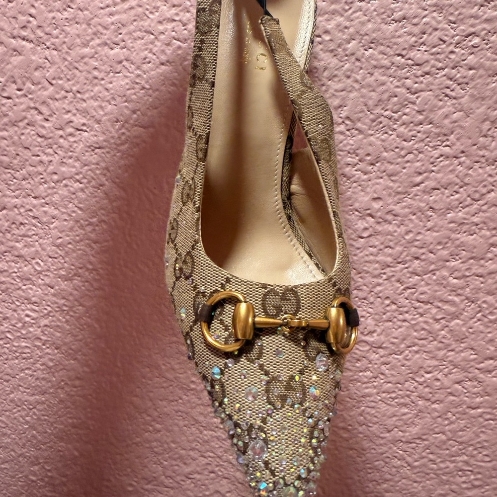 Gucci Tan Women's Shoes with Gold Accents (price firm)